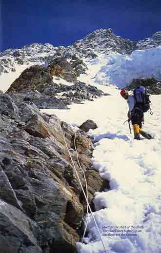 
Beginning the climb of Shishapangma Southwest Face - Journeys to the Ends of the Earth book
